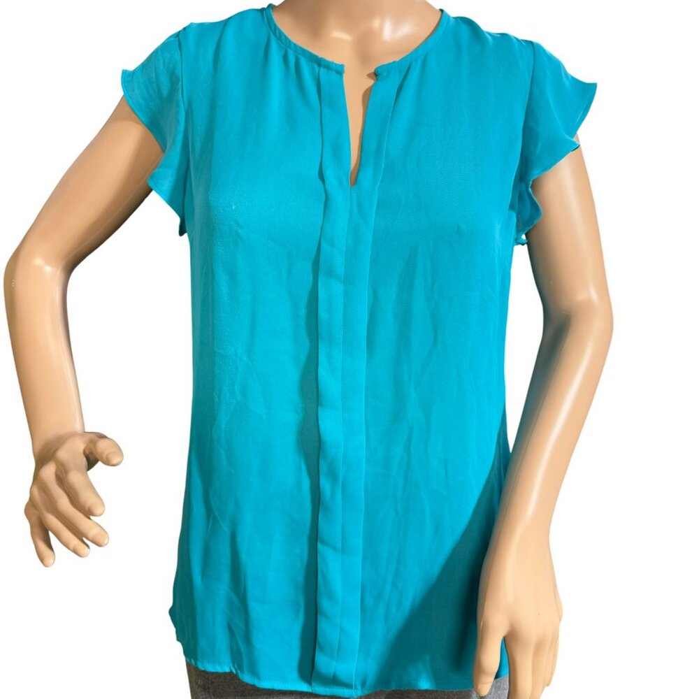 NWT Worthington Women's Blouse - Small "Carribean Sea"